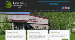 Desktop Screenshot of lakemillschiropractic.com
